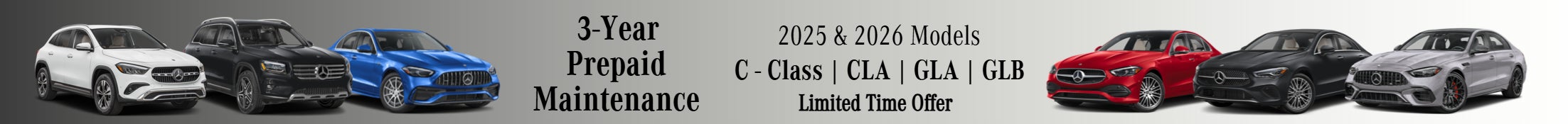 Mercedes-Benz 3-Year Prepaid Maintenance