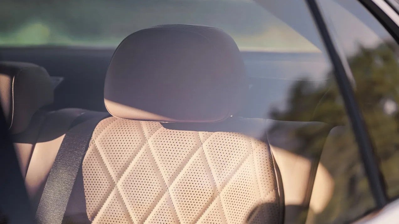 2026 Mercedes-Benz E-Class view of the interior through the back driver side window