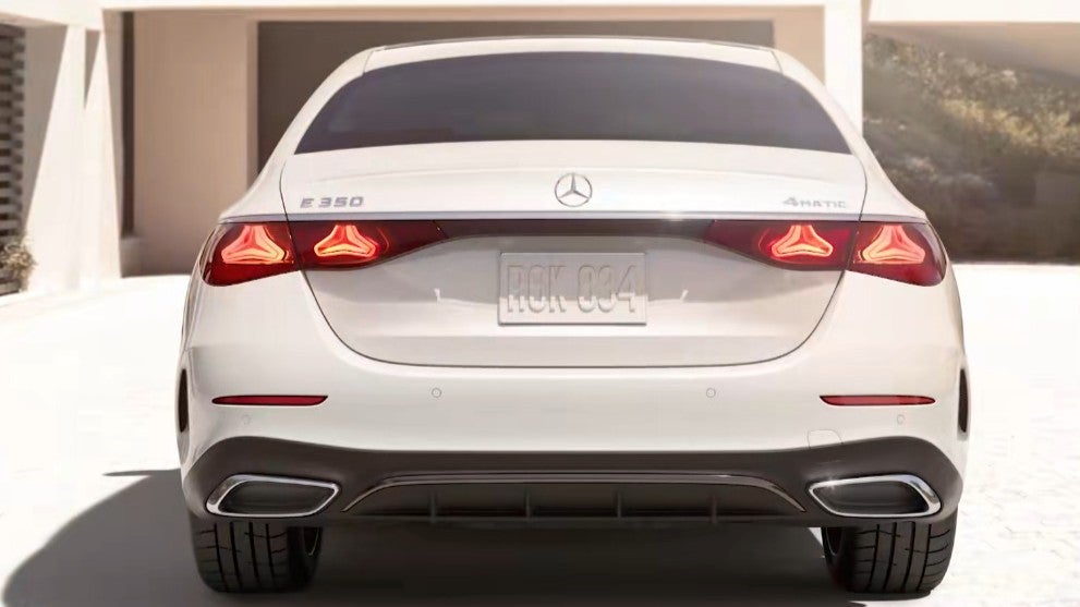 2026 Mercedes-Benz E-Class an exterior view of the back bumber
