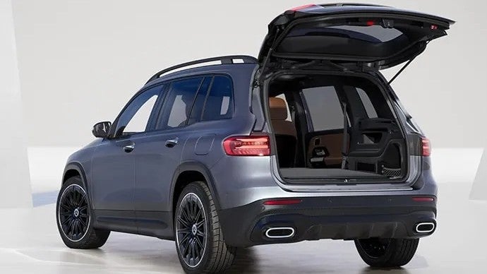 2026 Mercedes-Benz GLB view of the truck hatch open