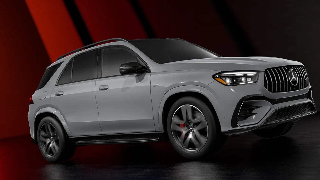 2026 Mercedes-Benz GLE parked on a show room floor