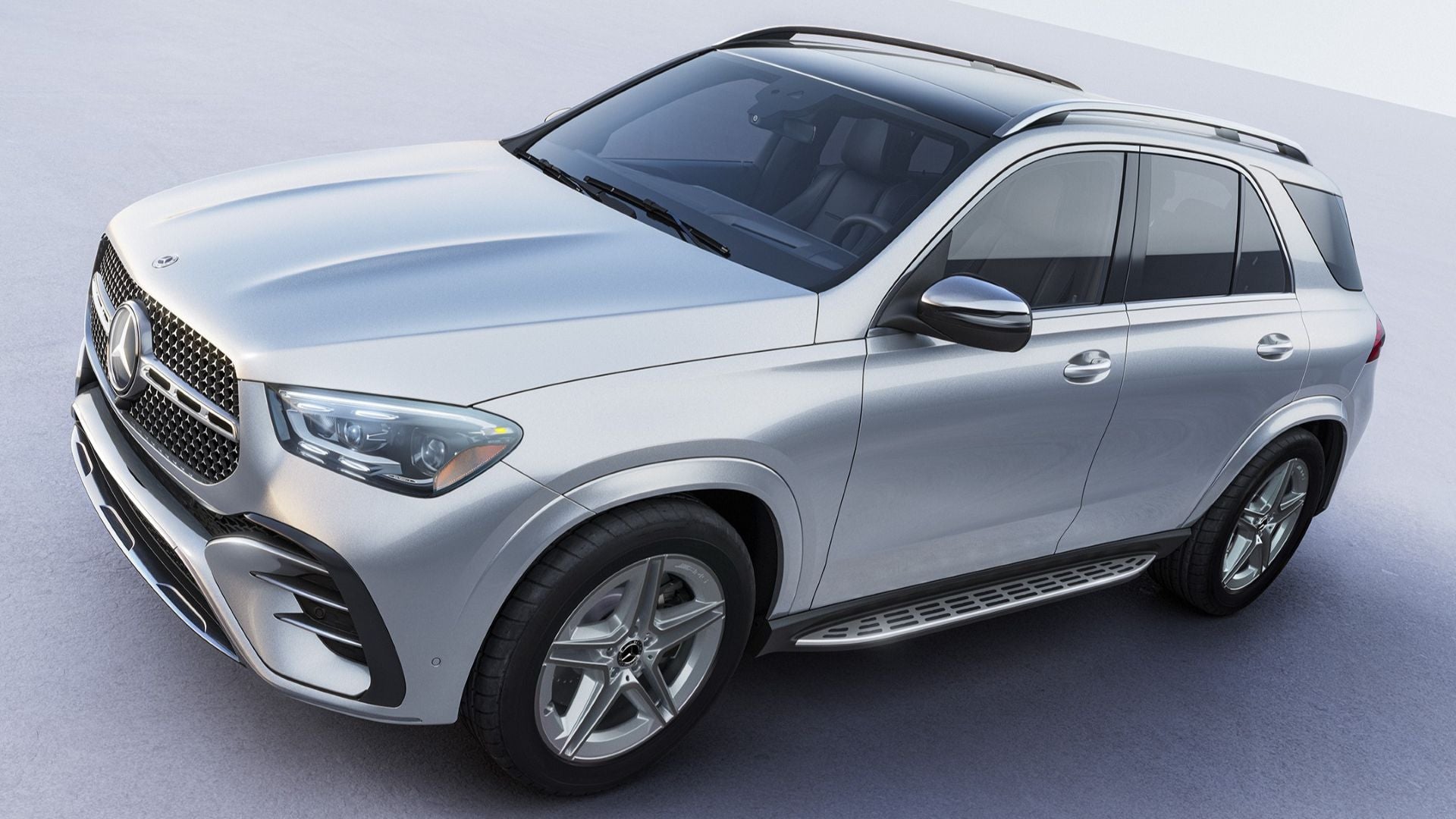 2026 Mercedes-Benz GLE parked on a show room floor