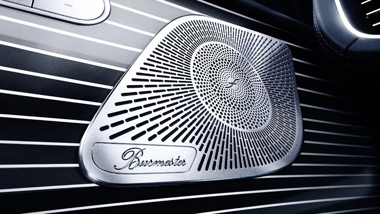 2026 Mercedes-Benz GLE interior view of the new speakers in the doors