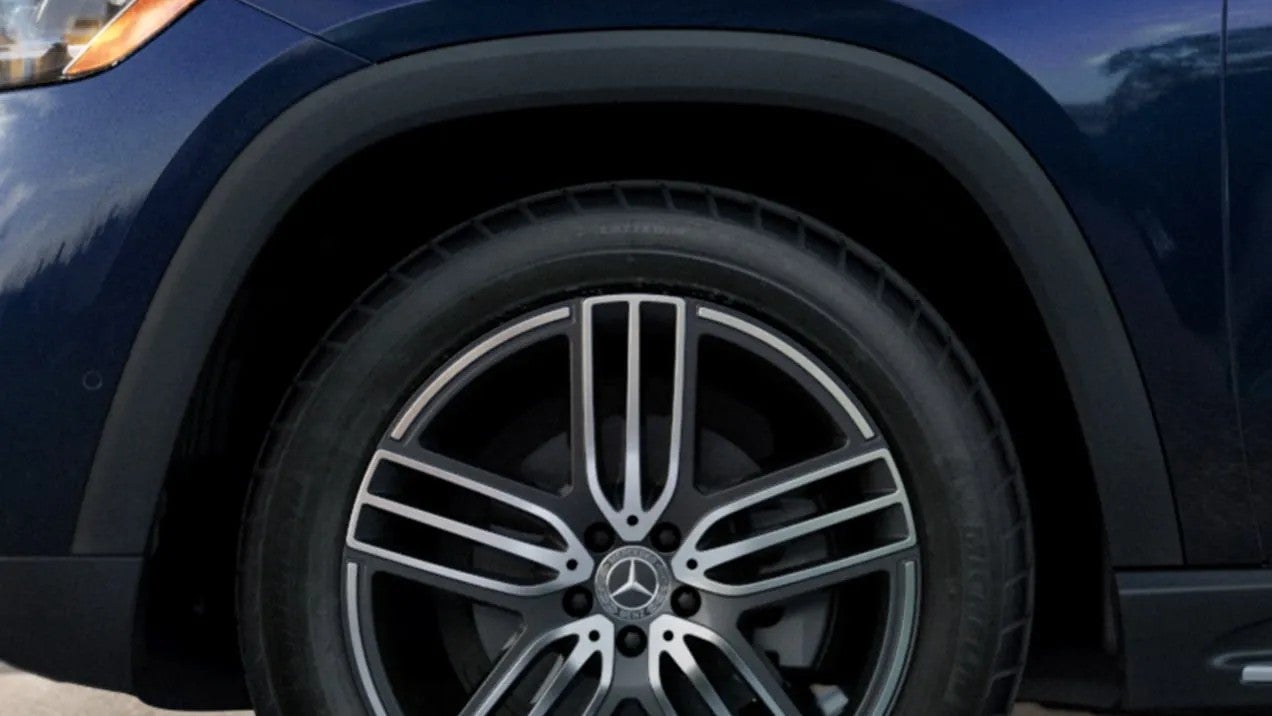 2026 Mercedes-Benz GLS view of the rims and tires
