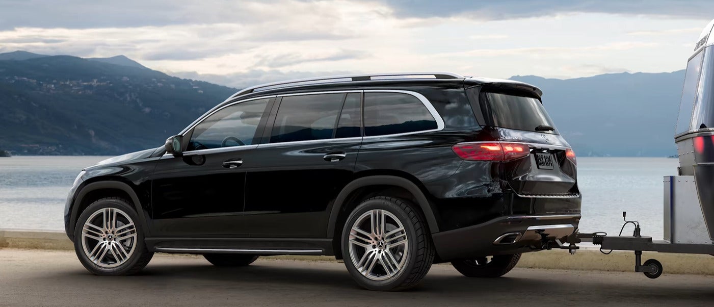2026 Mercedes-Benz GLS pulling a trailer