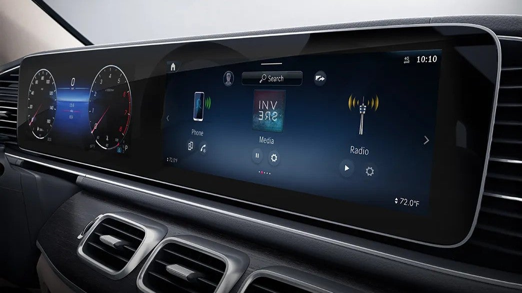 2026 Mercedes-Benz GLS interior view of the infotainment system